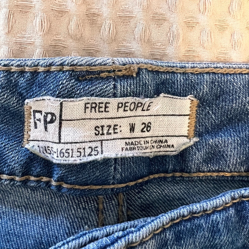 Free People Classic Blue Denim Pants
